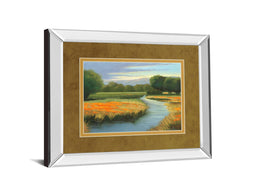 Mirrored Frame California Orange By Julie Peterson 34X40 Mirror Frame Print