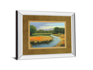 Mirrored Frame California Orange By Julie Peterson 34X40 Mirror Frame Print