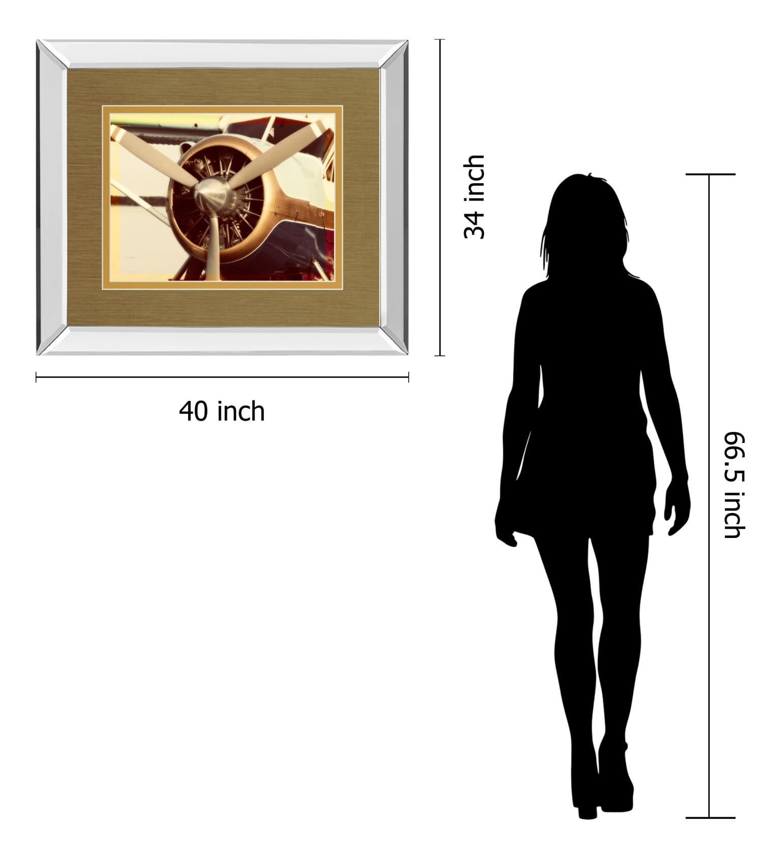 Mirrored Frame Short Trip Ii By Kathy Mansfield 34X40 Mirror Frame Print