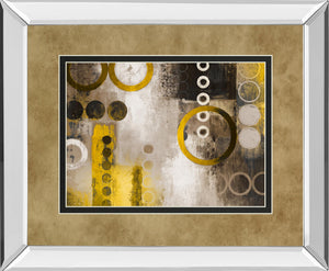 Mirrored Frame Â Yellow Liberated By Â Michael Marcon 34X40 Mirror Frame Print
