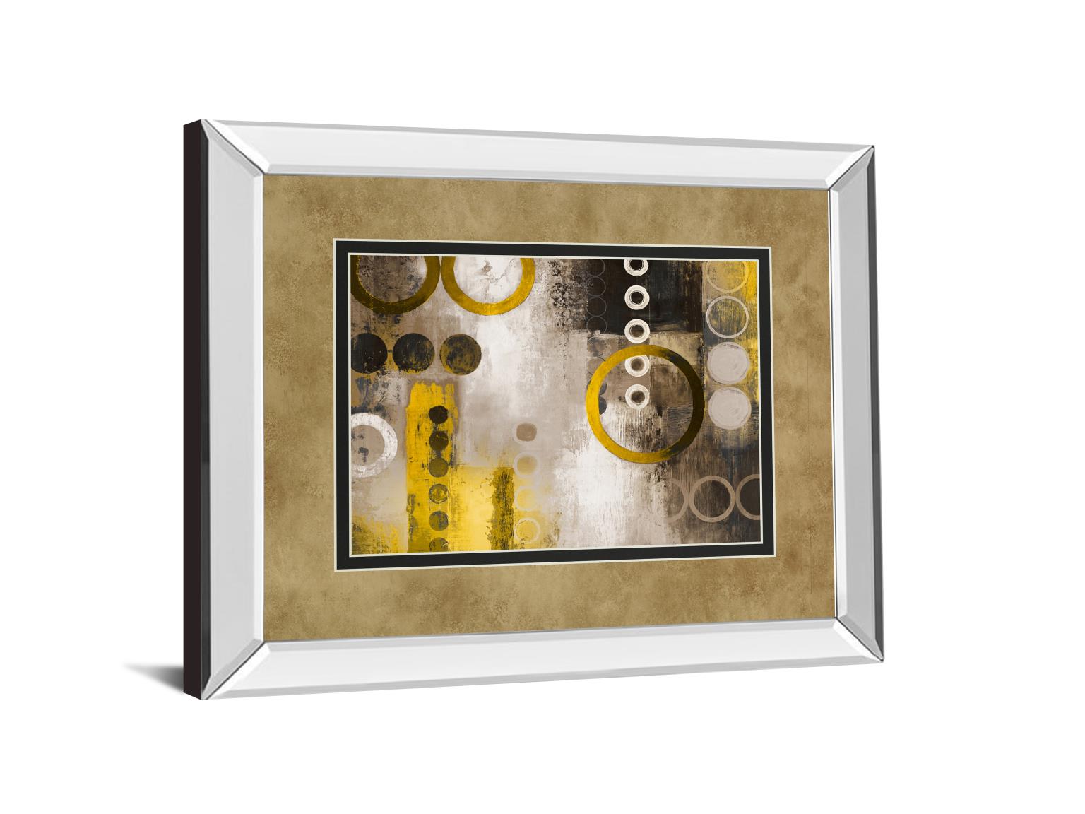 Mirrored Frame Â Yellow Liberated By Â Michael Marcon 34X40 Mirror Frame Print
