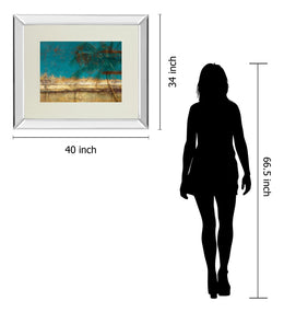 Mirrored Frame Sea Landscapes By Patricia Pinto 34X40 Mirror Frame Print
