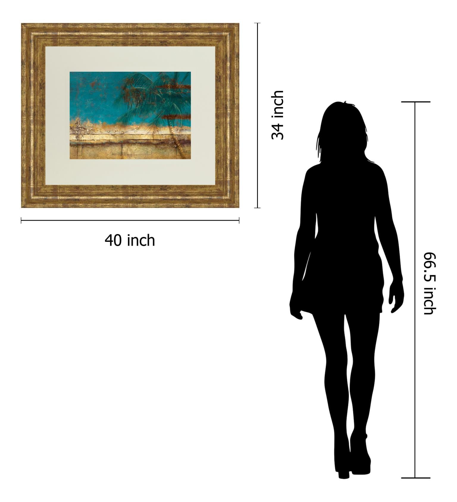 Sea Landscapes By Patricia Pinto 34X40 Framed Print