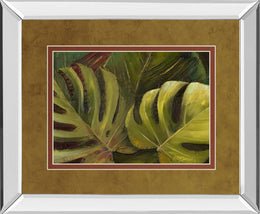 Mirrored Frame Green For Ever I By Patricia Pinto 34X40 Mirror Frame Print