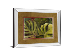 Mirrored Frame Green For Ever I By Patricia Pinto 34X40 Mirror Frame Print