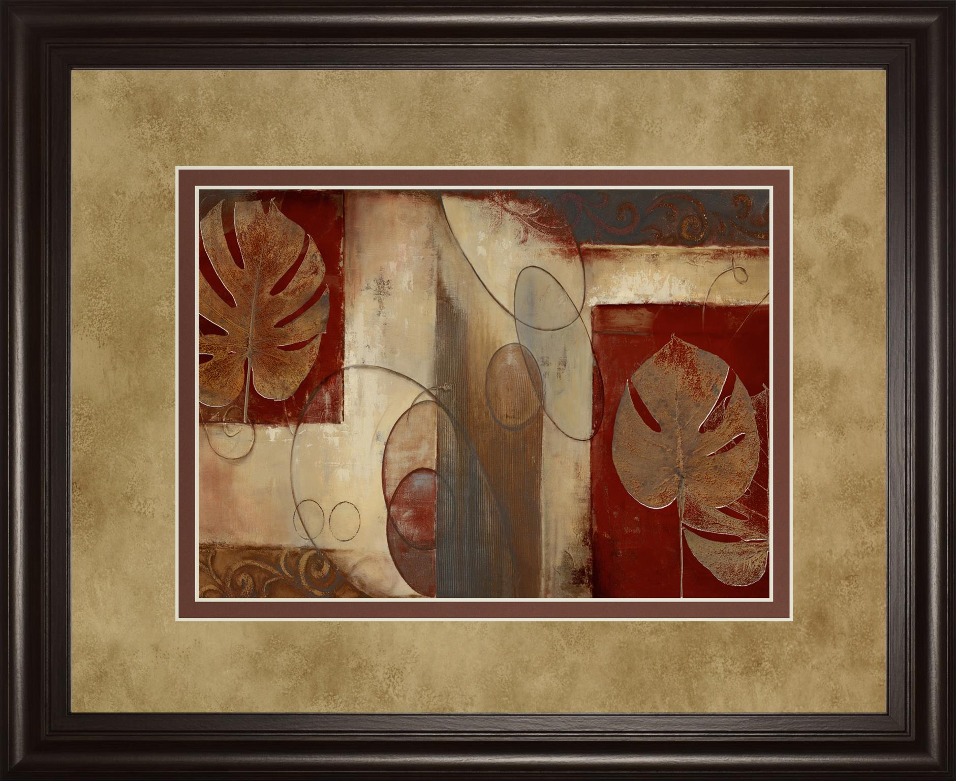 Inspiration In Crimson By Patricia Pinto 34X40 Framed Print