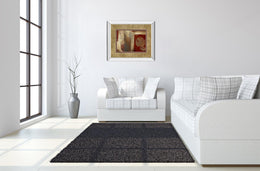 Mirrored Frame Inspiration In Crimson By Patricia Pinto 34X40 Mirror Frame Print