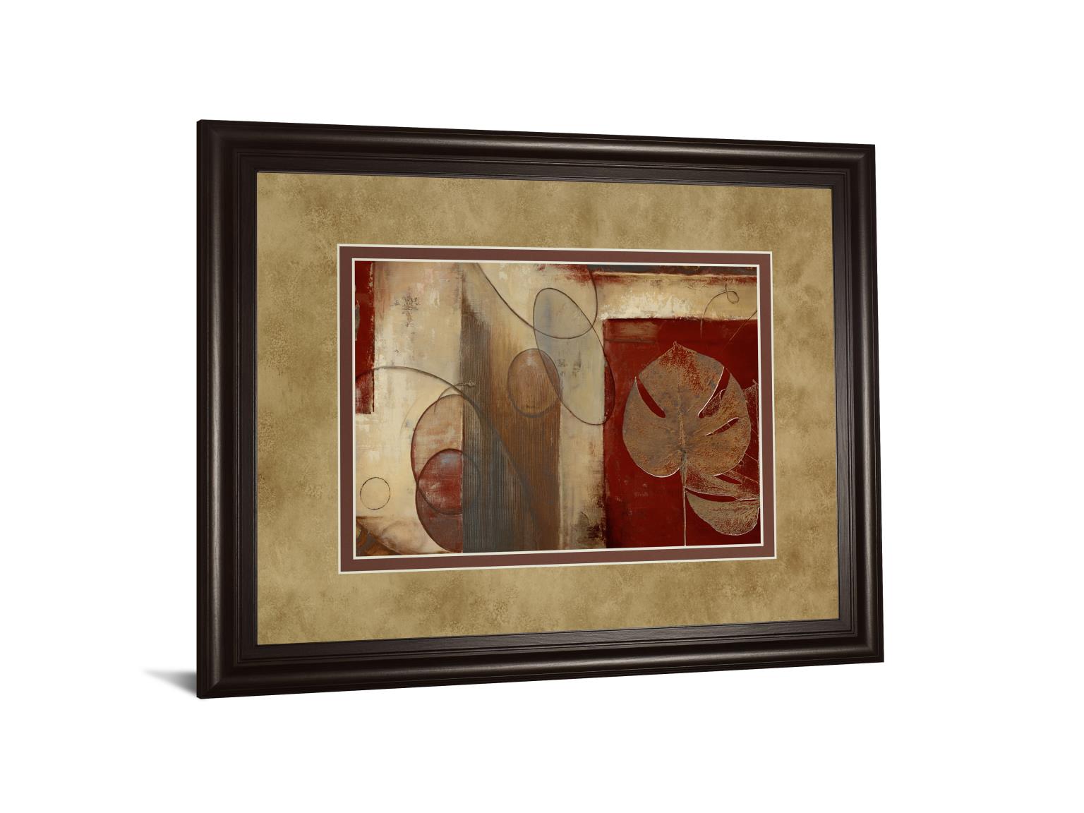 Inspiration In Crimson By Patricia Pinto 34X40 Framed Print