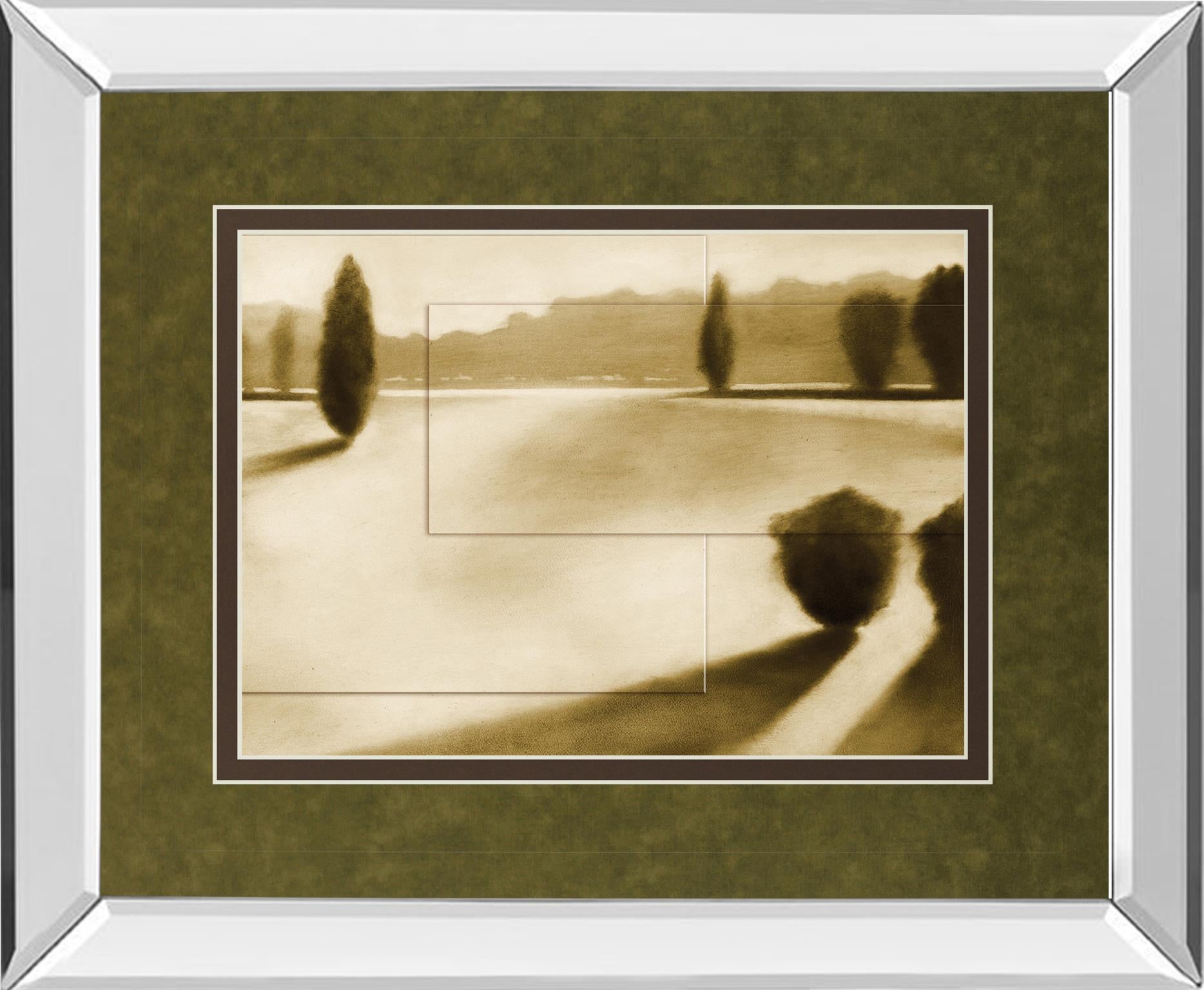 Mirrored Frame Cyprus Eclipse Ii By Brent Collins 34X40 Mirror Frame Print