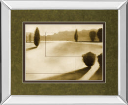 Mirrored Frame Cyprus Eclipse Ii By Brent Collins 34X40 Mirror Frame Print