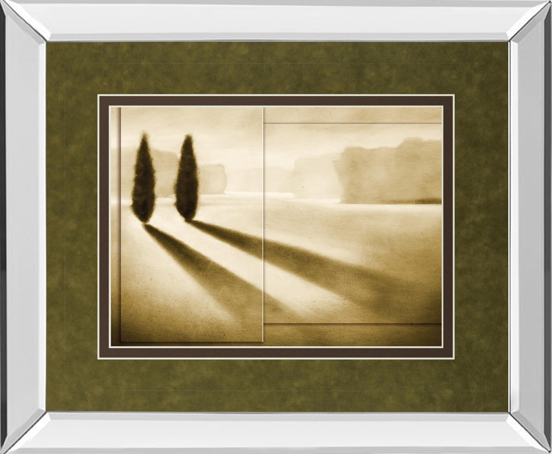 Mirrored Frame Cyprus Eclipse I By Brent Collins 34X40 Mirror Frame Print