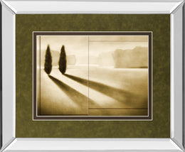 Mirrored Frame Cyprus Eclipse I By Brent Collins 34X40 Mirror Frame Print