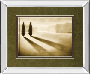 Mirrored Frame Cyprus Eclipse I By Brent Collins 34X40 Mirror Frame Print