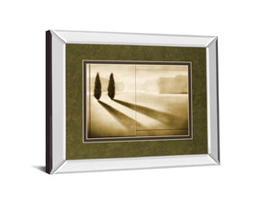 Mirrored Frame Cyprus Eclipse I By Brent Collins 34X40 Mirror Frame Print