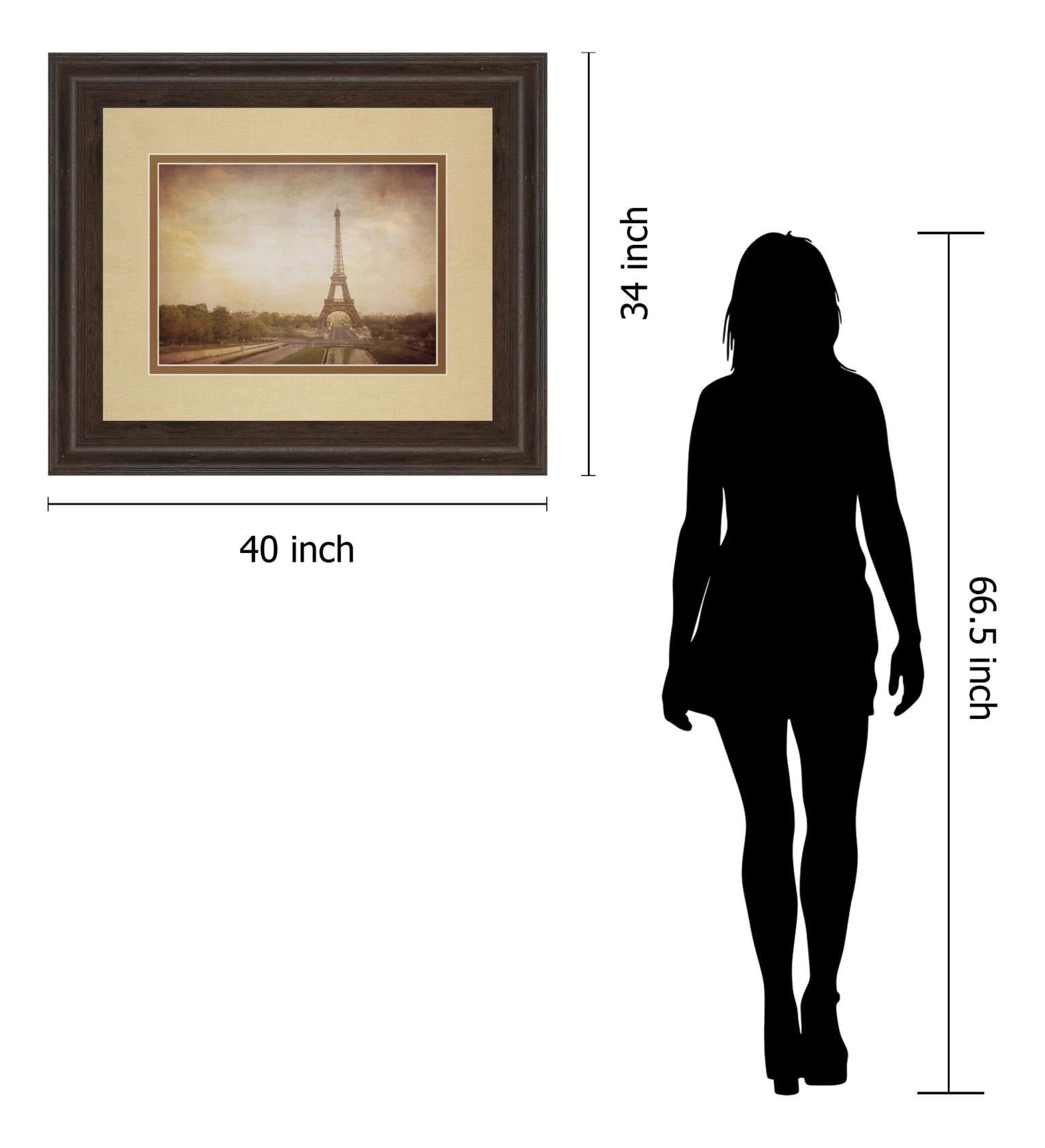 Tour De Eiffel By H. Jacks 34X40 Framed Print