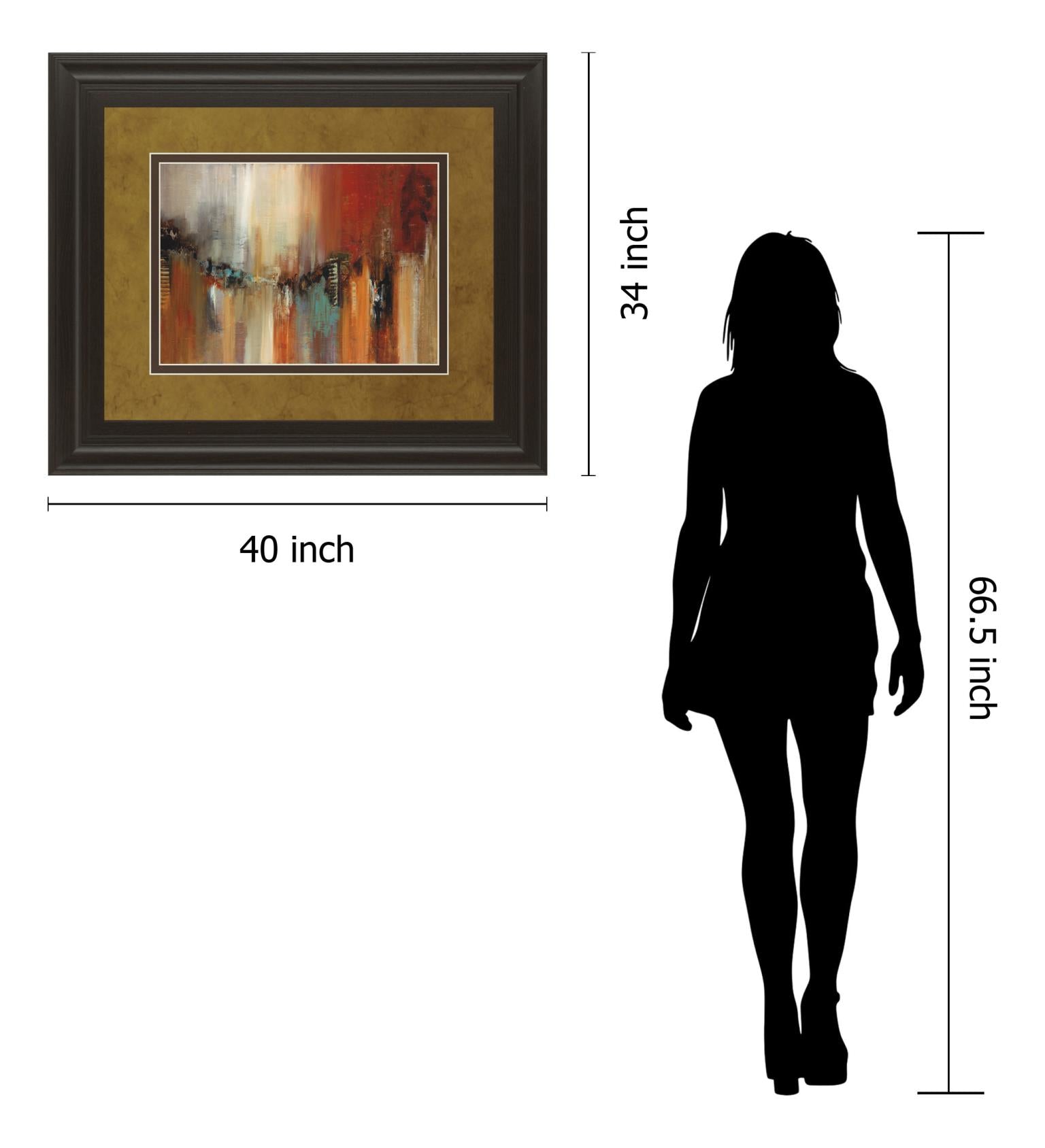 Skyline By Cat Tesla 34X40 Framed Print