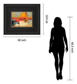 Acertijo By Santos Villareal 34X40 Framed Print