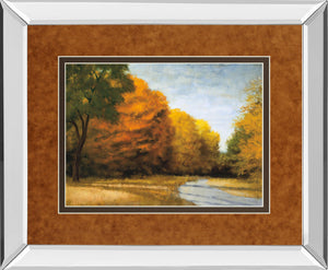 Mirrored Frame Evening Walk By Robert Striffolino 34X40 Mirror Frame Print