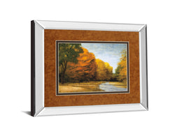 Mirrored Frame Evening Walk By Robert Striffolino 34X40 Mirror Frame Print