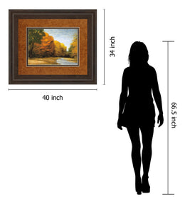 Evening Walk By Robert Striffolino 34X40 Framed Print