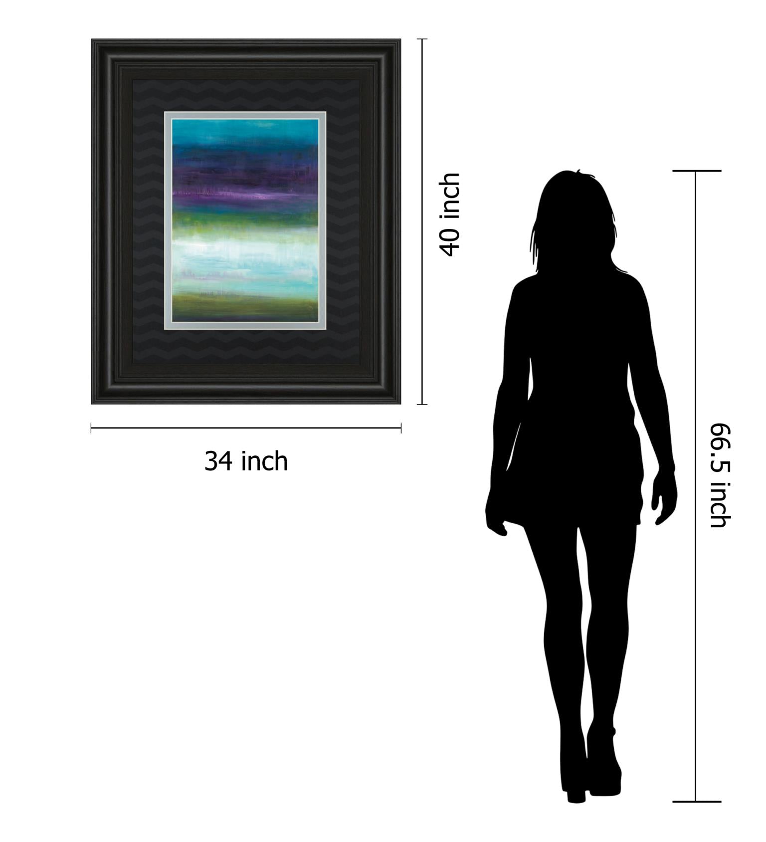 Midnight Mulberry By Wani Pasion 34X40 Framed Print
