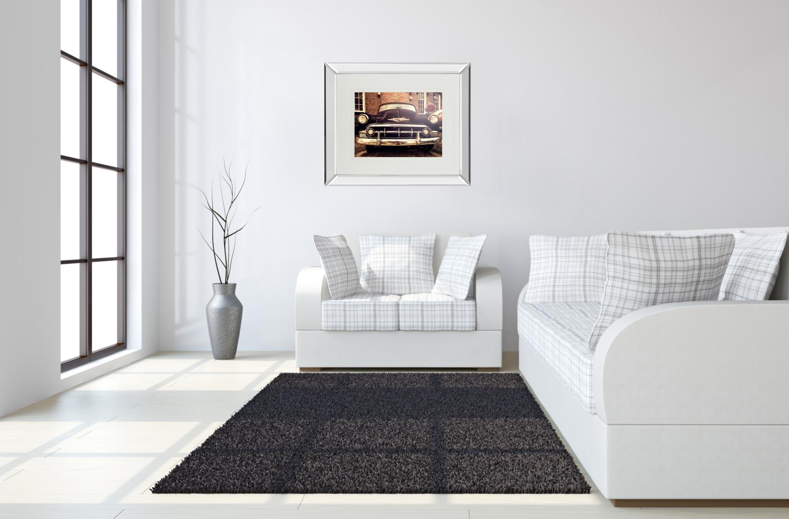 Mirrored Frame Classic Ride Ii By Robert Jones 34X40 Mirror Frame Print