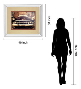 Mirrored Frame Classic Ride Ii By Robert Jones 34X40 Mirror Frame Print
