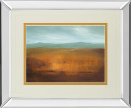 Mirrored Frame Last Light By Caroline Gold 34X40 Mirror Frame Print