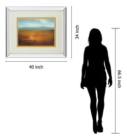 Mirrored Frame Last Light By Caroline Gold 34X40 Mirror Frame Print