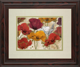 Happy Flowers By Katrina Craven 34X40 Framed Print