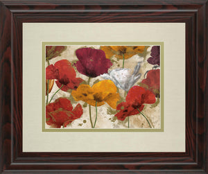 Happy Flowers By Katrina Craven 34X40 Framed Print
