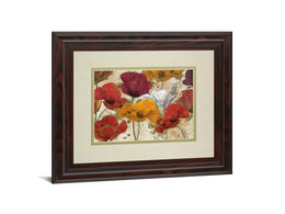 Happy Flowers By Katrina Craven 34X40 Framed Print