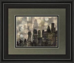 City Lights By Katrina Craven 34X40 Framed Print
