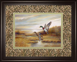 Mallards By Ruanne Manning ***Monl*** 34X40 Framed Print