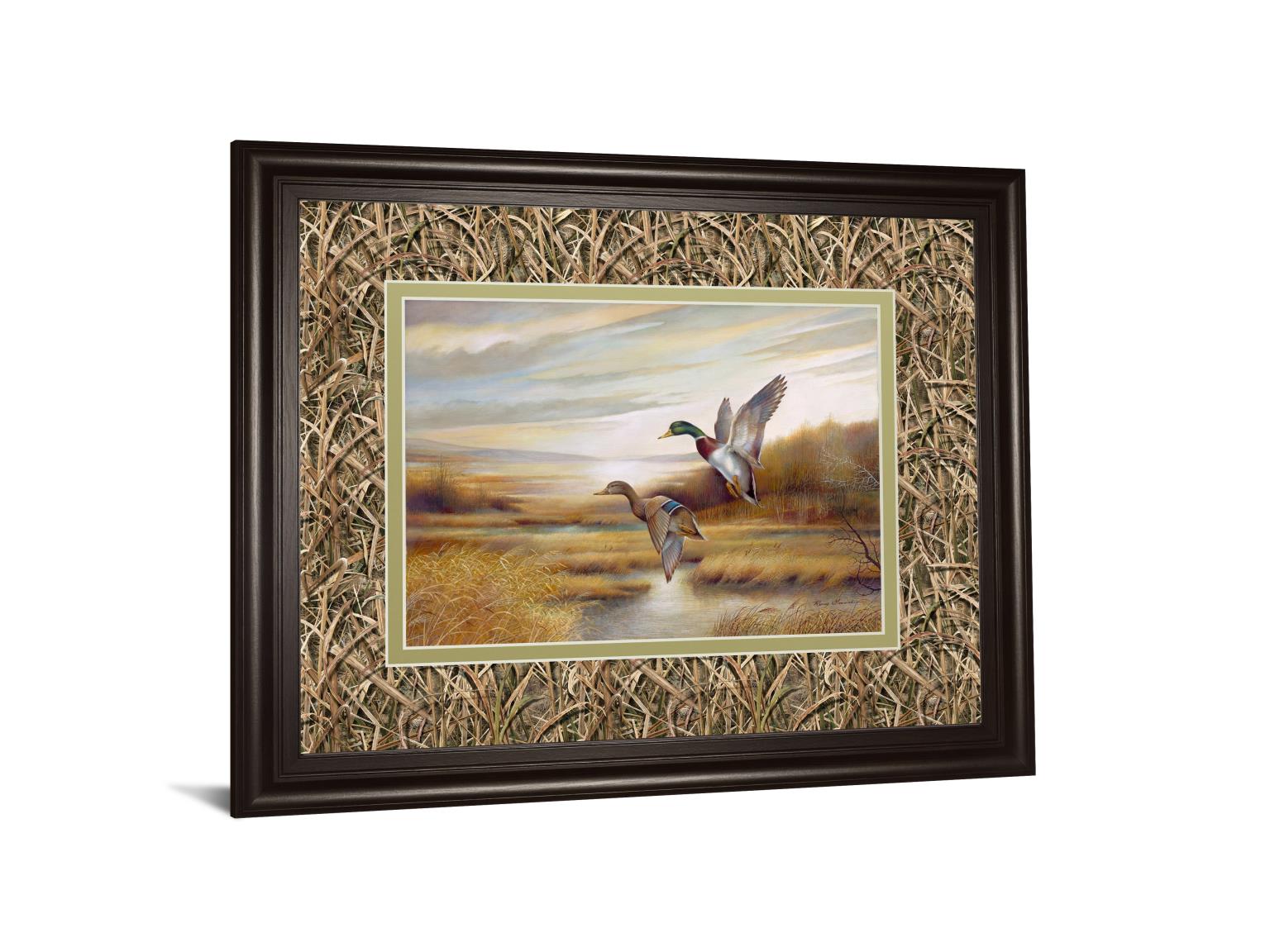 Mallards By Ruanne Manning ***Monl*** 34X40 Framed Print