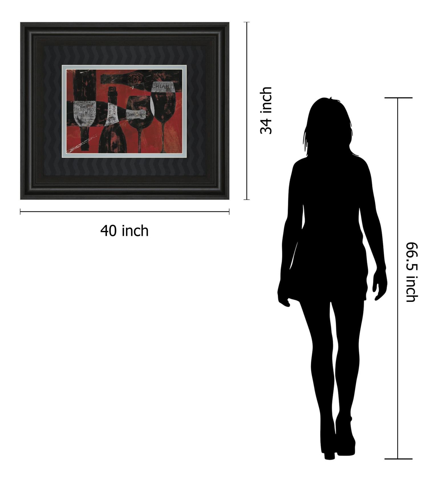 Wine Selection Iii By Daphane Brissonet 34X40 Framed Print
