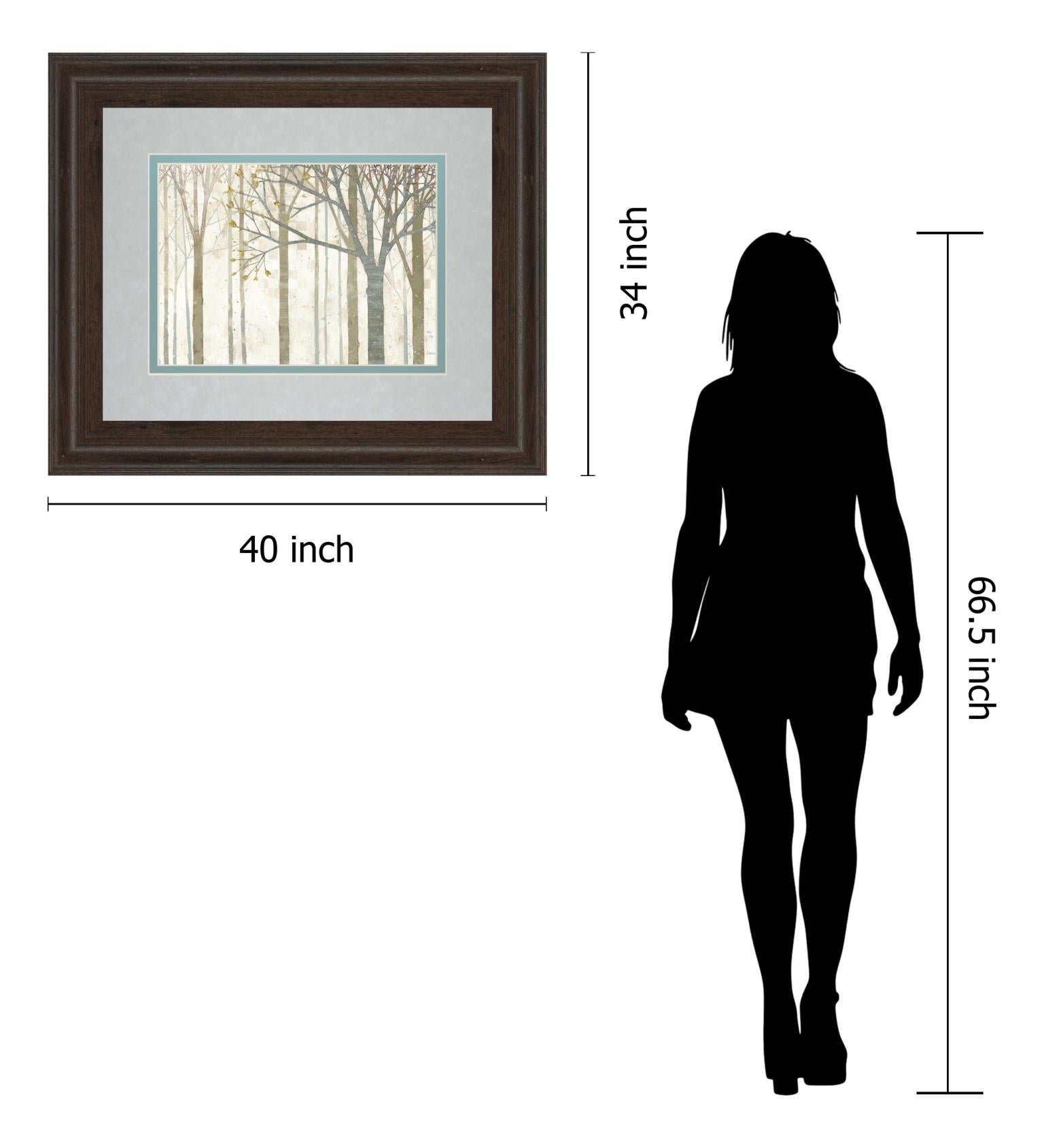 In Springtime No Border By Katherine Lowell 34X40 Framed Print