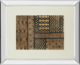 Mirrored Frame Kuba Abstract By Sue Schlabach 34X40 Mirror Frame Print