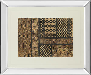 Mirrored Frame Kuba Abstract By Sue Schlabach 34X40 Mirror Frame Print