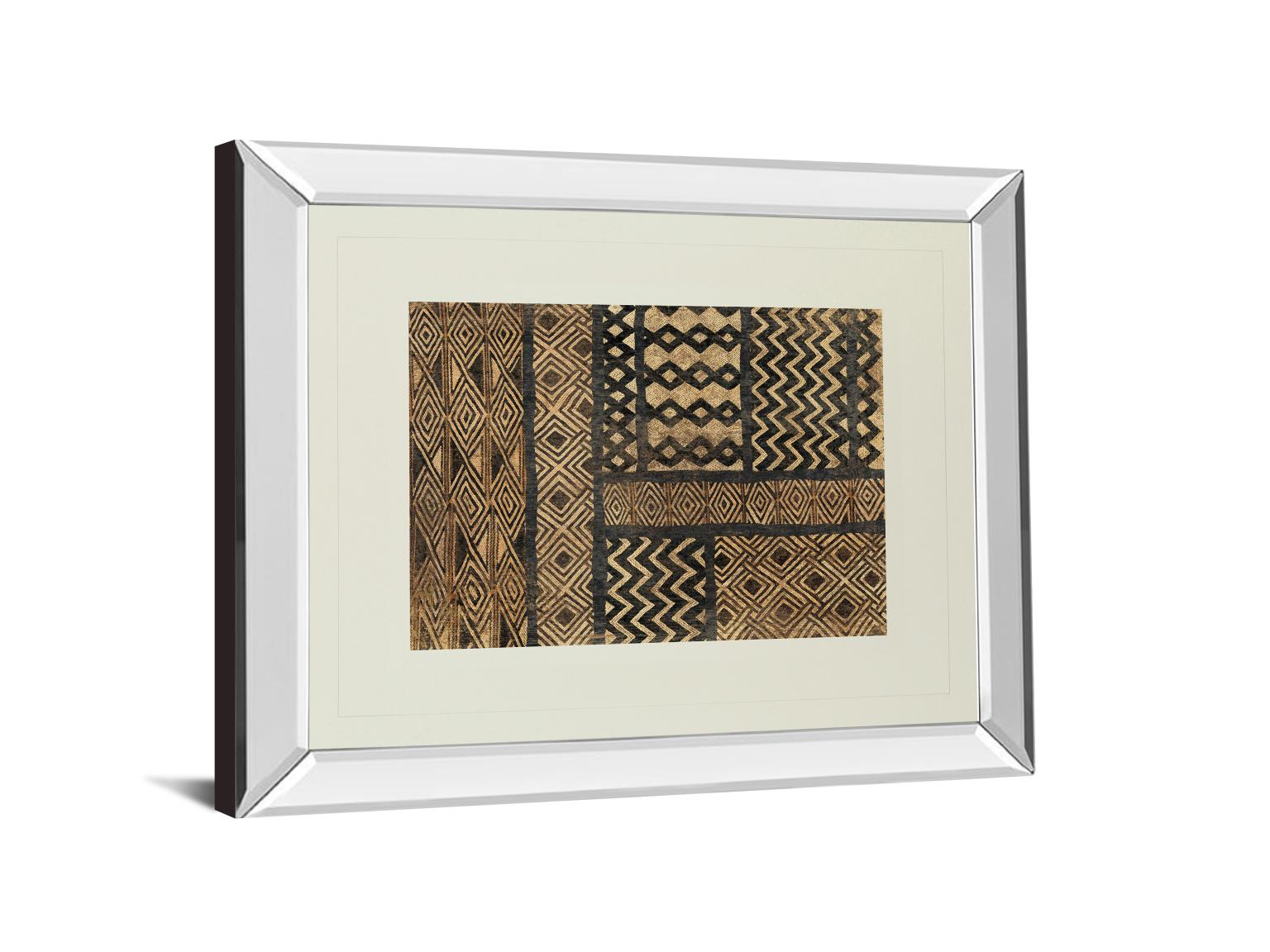 Mirrored Frame Kuba Abstract By Sue Schlabach 34X40 Mirror Frame Print