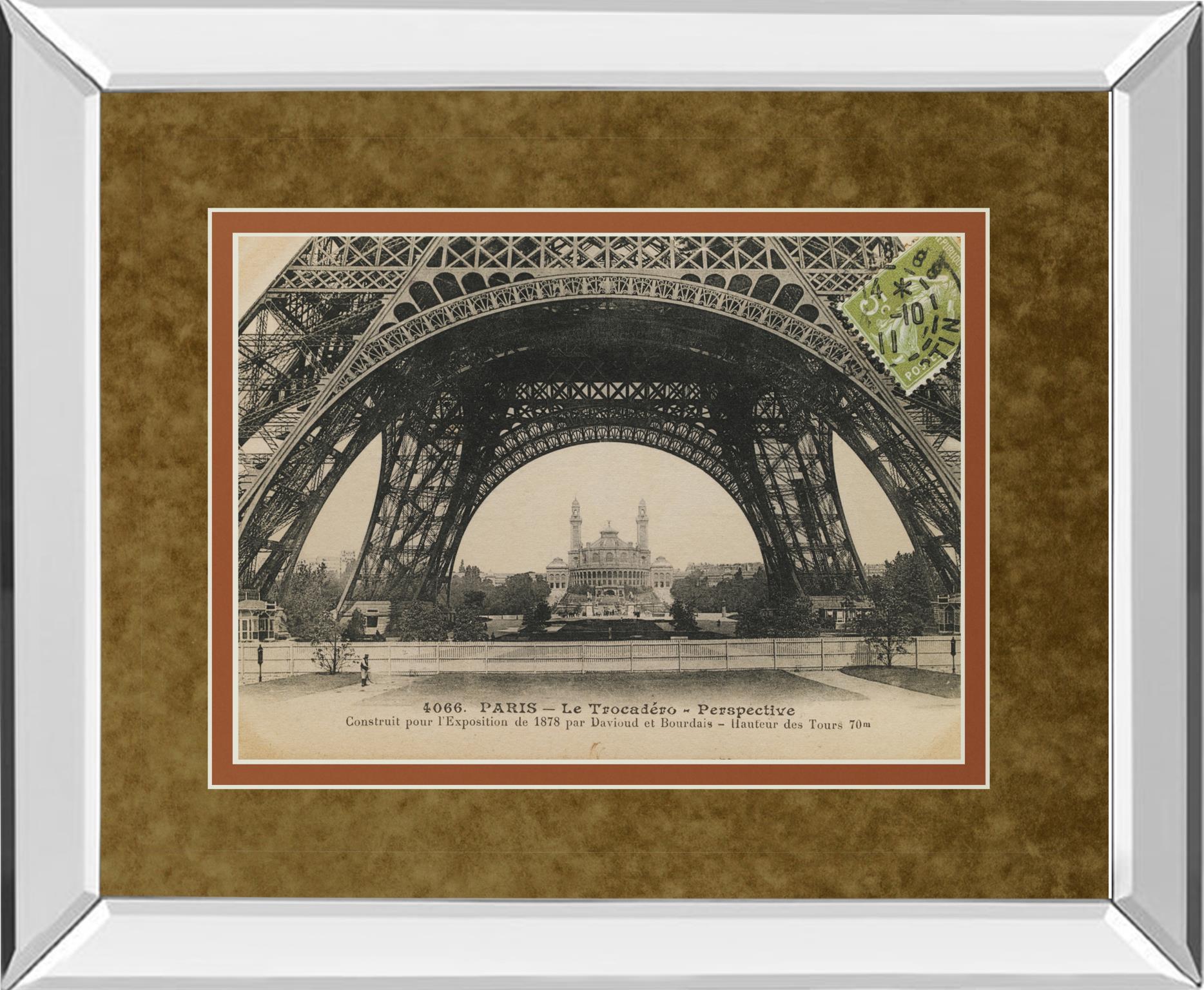 Mirrored Frame La Base De La Eifel By Wild Apple Studio 34X40 Mirror Frame Print