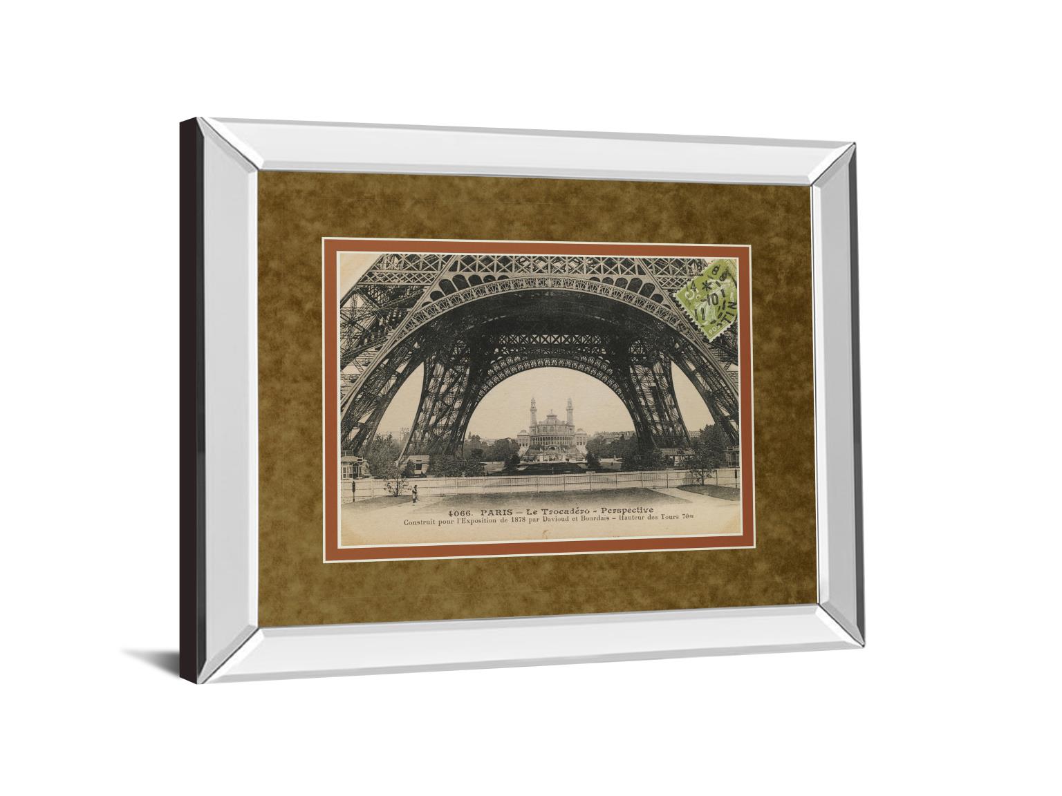 Mirrored Frame La Base De La Eifel By Wild Apple Studio 34X40 Mirror Frame Print