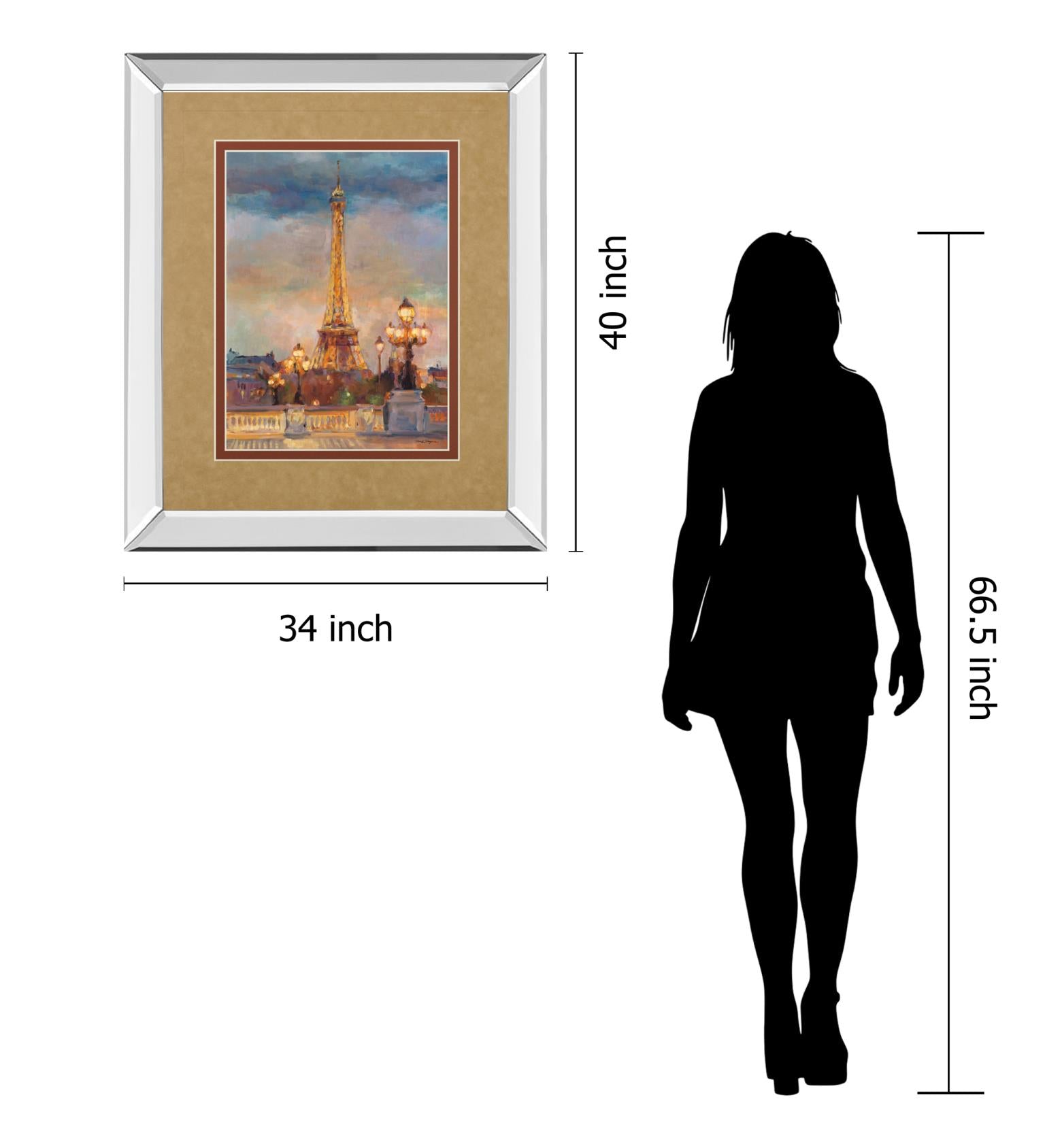 Mirrored Frame The Beginning Of The Evening By Marilyn Hageman 34X40 Mirror Frame Print