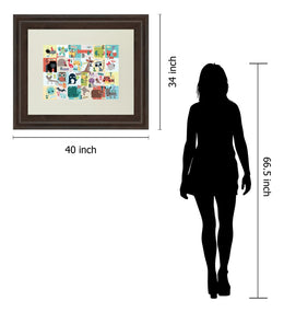 Animal Abc By Julian Phillips 34X40 Framed Print