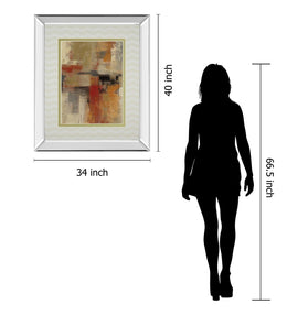 Mirrored Frame Intersection Crop I By Sylvia Vassileva 34X40 Mirror Frame Print