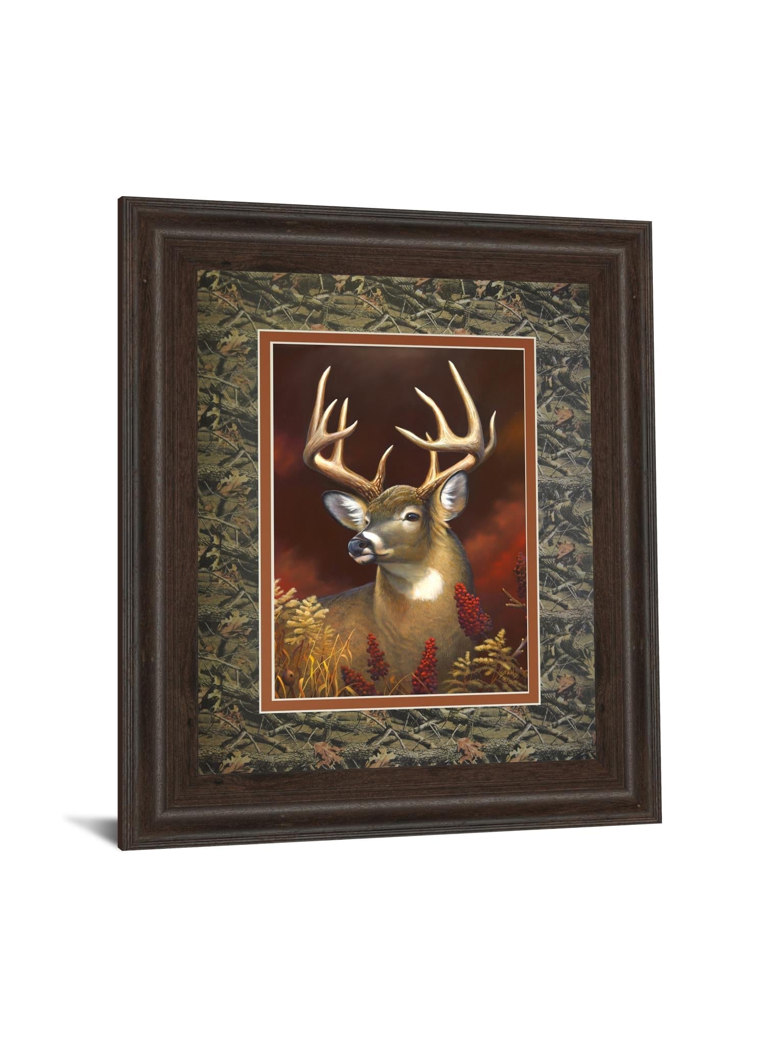 Deer Portrait 34X40 Framed Print