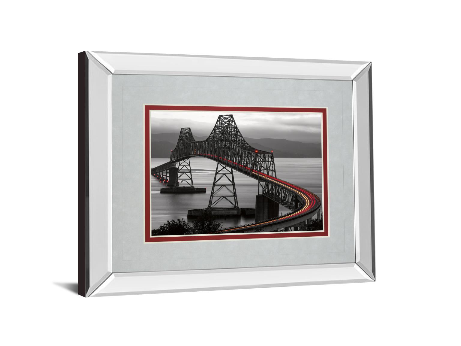 Mirrored Frame Boomerang By Aaron Reed 34X40 Mirror Frame Print