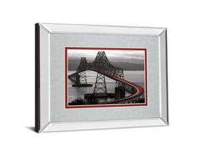 Mirrored Frame Boomerang By Aaron Reed 34X40 Mirror Frame Print