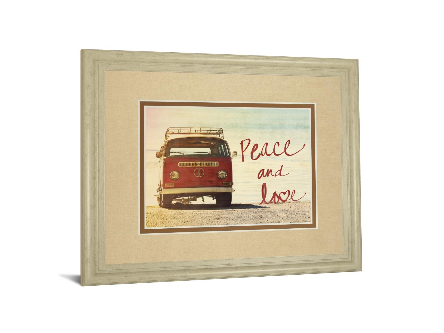 Peace And Love By Gail Peck 34X40 Framed Print