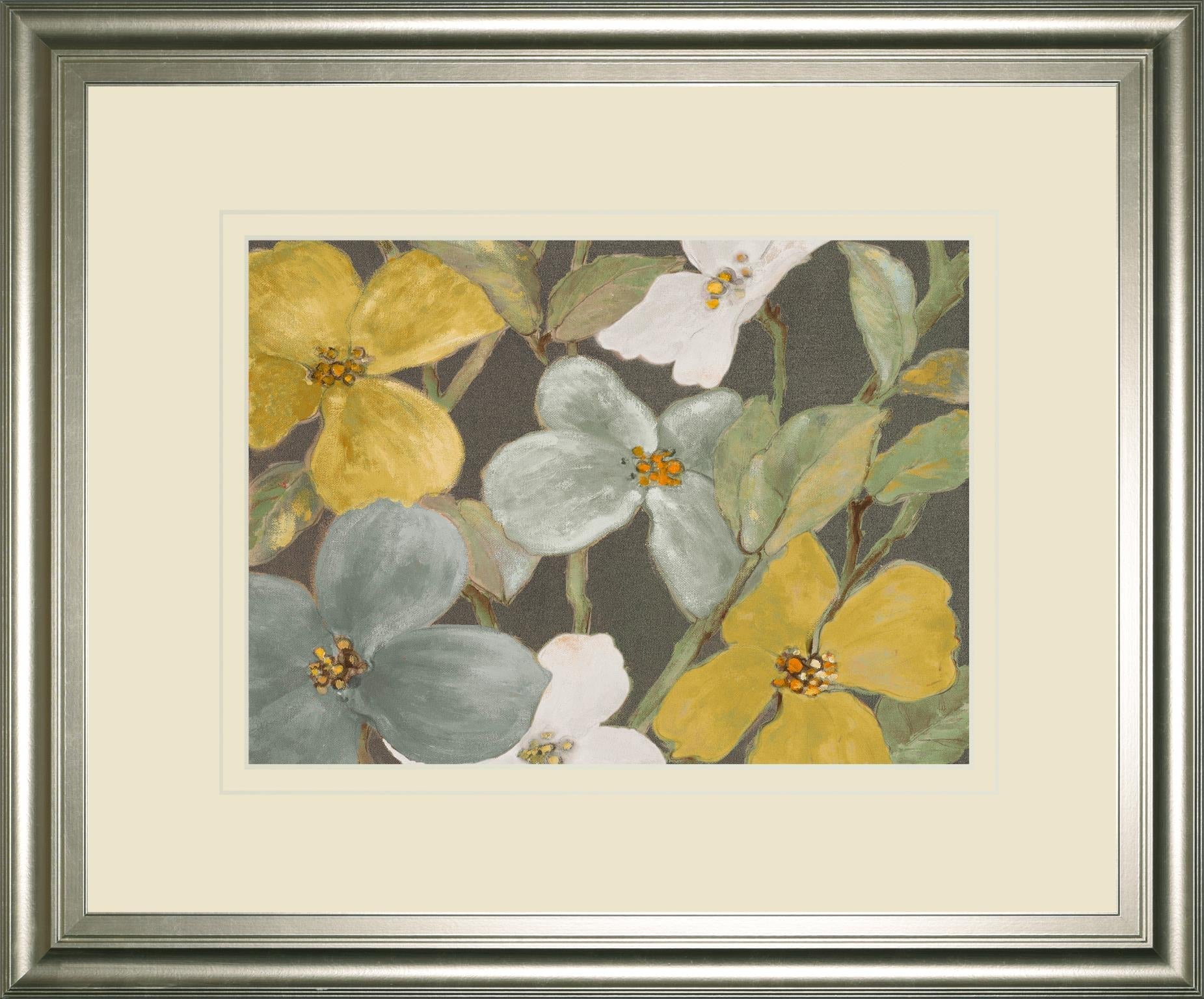 Garden Party In Gray 2 By Lanie Loreth 34X40 Framed Print